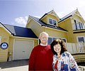 Ron and Rysha Hosking of Farm Houses of Australia outside one of their latest homes