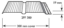 LYSAGHT EASYCLAD&reg; 2PF300 Dimensions