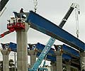 The 270 metre long bridge in Port Adelaide, South Australia, part of the Port River Expressway Stage One project