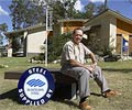 Boss Homes Managing Director, Ian Anderson outside a house designed by the Queensland company. 