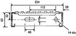 INTERLOK&reg; II Heavy Duty Stair Tread Dimensions