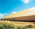 Bulk sulphur strorage warehouse, Kwinana, Western Australia is clad in PERMALITE ALSPAN®
