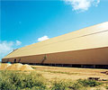 Bulk sulphur strorage warehouse, Kwinana, Western Australia is clad in PERMALITE ALSPAN&reg;