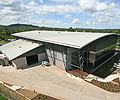 Curved roof made from LYSAGHT KLIP-LOK 700 HI-STRENGTH? concealed fix cladding which was roll formed directly to the roof frame by BlueScope Lysaghts mobile roll forming rig.