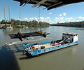 More than 875 tonnes of 350 Grade XLERPLATE? steel from BlueScope Steel was used to fabricate key sections of the deck of Brisbanes new Eleanor Schonell Bridge