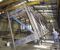 The shuttles
were fabricated component
by component before
final assembly.