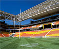 Suncorp Stadium Queensland -Made from COLORBOND&reg; steel colour Windspray&reg;, the 23,000 square metre roof covers over 40,000 of the 52,500 stadium seats.