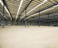 36,000 square metres of LYSAGHT TRIMDEK? and 14,000 square metres of LYSAGHT SPANRIB? cladding were used on this new Coles Myer distribution centre at Heathwood.