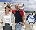 Slimline Rainwater Tanks,a member of the STEEL BY™ Brand Partnership Program, sells about 140 slim tanks a month made from AQUAPLATE® steel, according to owners Lesley Wilson and Ian Carruthers.