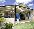 Colin Tarman, whose company builds pergolas with roofing made from LYSAGHT TRIMDEK® or LYSAGHT CUSTOM ORB®. Tarnel Constructions is a member of the STEEL BY™ Brand Partnership Program.