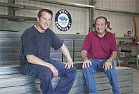 Mario Amabili and his son, David, of Amace industries in McLaren Vale, South Australia