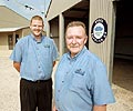 Tim Jeffrey (left) and Peter Agoand of AllGal Garages and Car Ports