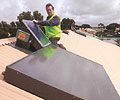 The Sun Lizard solar heater and cooler