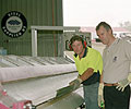 Machine Operator David Luck (left) and Director Steve Cassidy of Eziform Sheet Metal