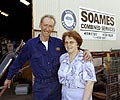 George and Ann Soames from Soames Combined Services who manufactured and installed the unique four level lift for the two kilometre long Busselton Jetty Underwater Observatory in south western Western Australia.