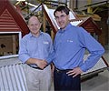 Ken Clark, BlueScope Steel (right) and Raymond Jones, Gymea TAFE