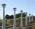 Bridge pylons constructed from XLERPLATE&reg; as part of the Ballarat and Geelong corridors of the Regional Fast Rail Project.