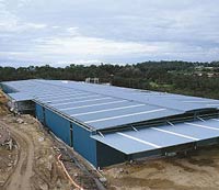 Mannesman Dematic Colby warehouse at Belrose uses the LYSAGHT INTEGRITY&reg; cladding system.