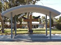The memorial was built to commemorate the outstanding service by the people of this RAAF base. It was constructed using LYSAGHT&reg; purlins and LYSAGHT CUSTOM BLUE ORB&reg;.