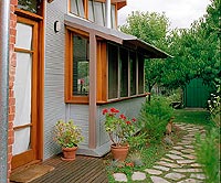 House extention features framing, roofing and wall cladding made from BlueScope Steel's ZINCALUME&reg;.