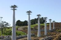 Bridge pylons constructed from XLERPLATE&reg; as part of the Ballarat and Geelong corridors of the Regional Fast Rail Project.