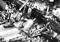 The rail disaster at Granville in 1977 killed 83 people, most when the bridge collapsed on the train