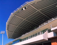 NSW State Hockey Centre, Homebush Bay uses LYSAGHT KLIP-LOK&reg; 406 for roofing