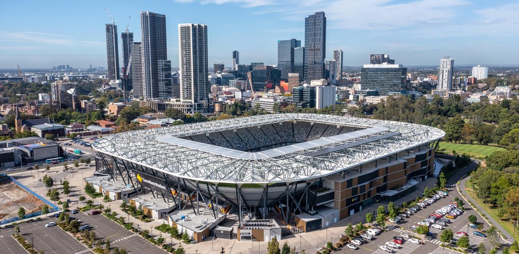 Western Sydney Stadium, Parramatta uses approximately 17,500 structural welded beams made from XLERPLATE® steel
